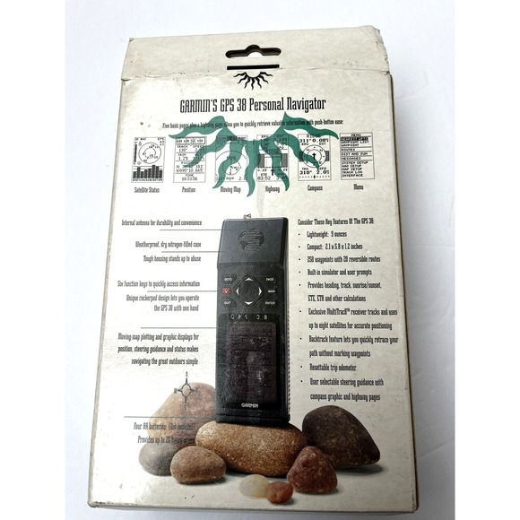 Garmin GPS 38 Handheld Navigator Tested Geocashing Hiking Hunting Complete Box - Picture 11 of 11